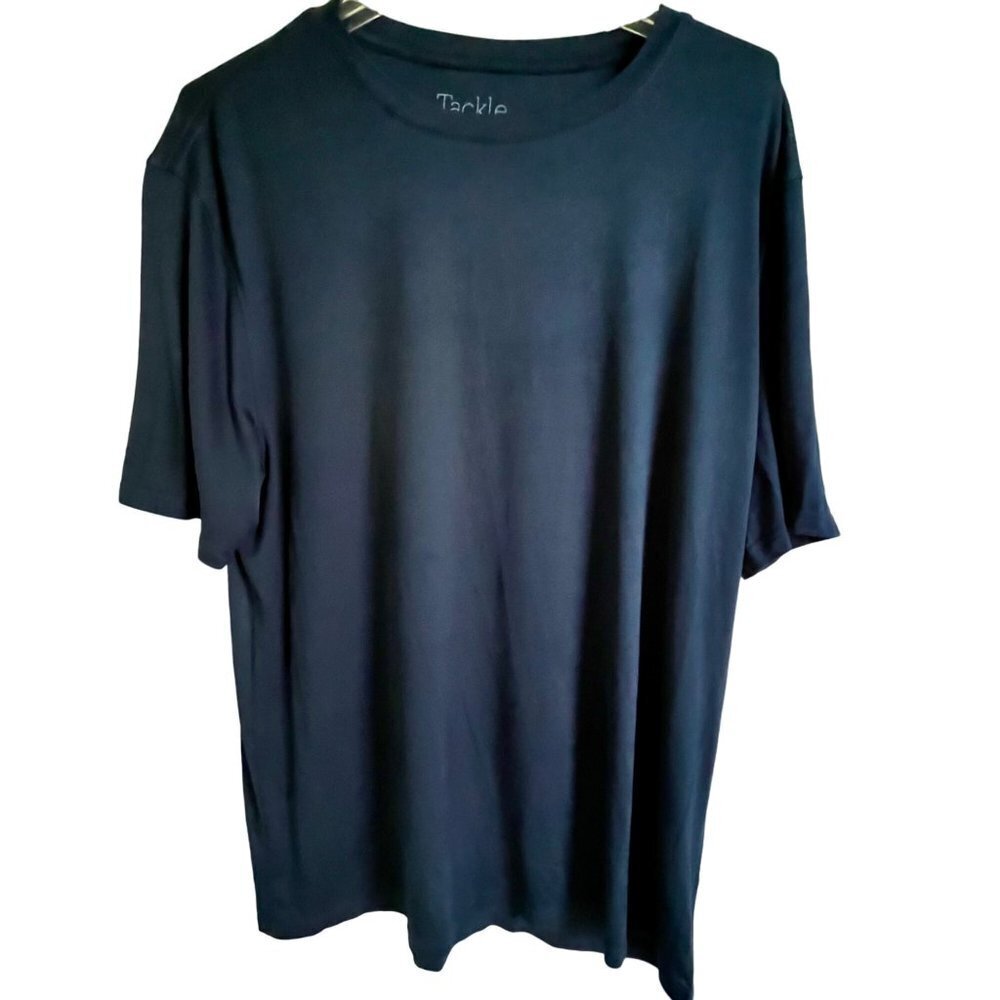 Tackle & Tides Navy Blue Short Sleeve Ultra Soft Tee Shirt Men's Large NEW